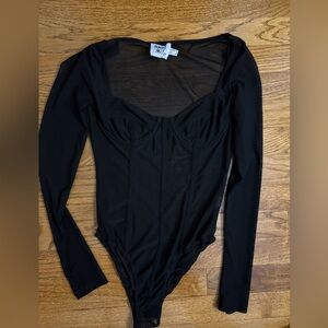 Princess Polly sheer bustier bodysuit
